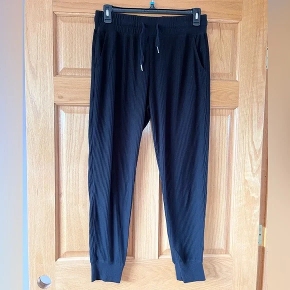 Zyia Active black ribbed joggers RETIRED size XXL great condition! - Picture 1 of 8